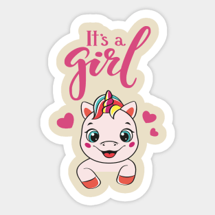 It's a Girl Sticker